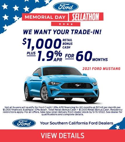 Ford Memorial Day Sellathon | Ford Mustang | Southern California Ford Dealers