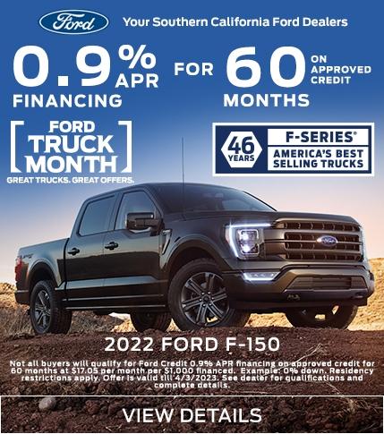 2022 F-150 Purchase Offer | Southern California Ford Dealers