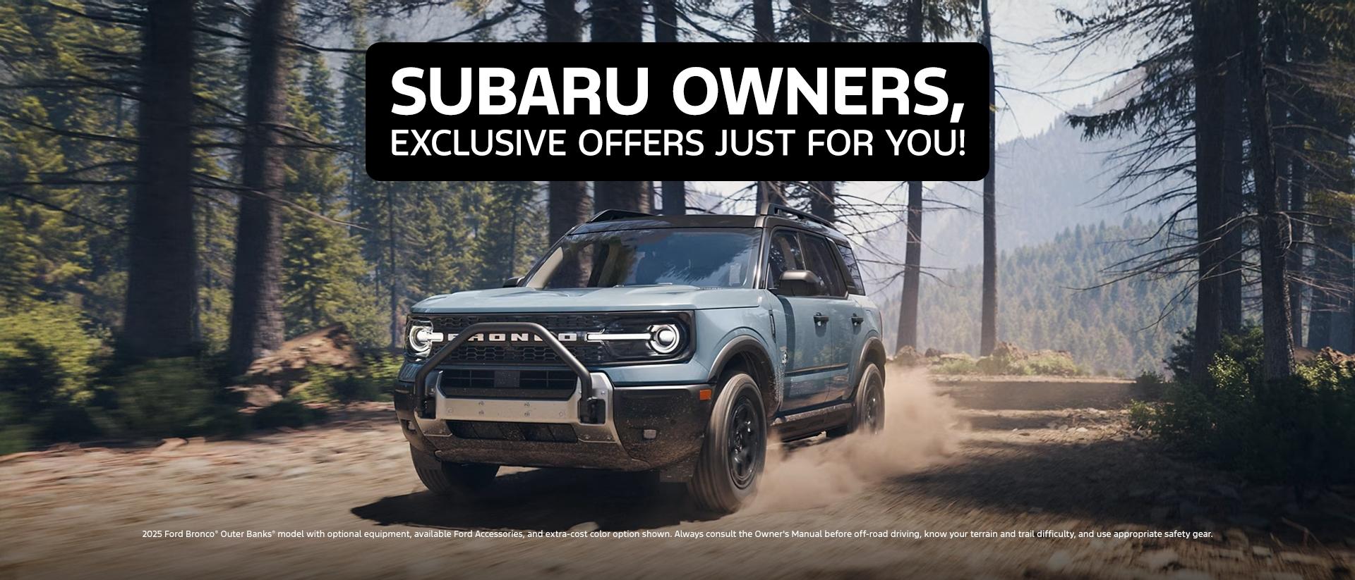 Subaru Conquest Offers | Ford Bronco Sport Lease & Retail Offers | Southern California Ford Dealers | Special Offers for Toyota Owners Subaru Conquest Offers | Ford Bronco Sport Lease & Retail Offers | Southern California Ford Dealers | Special Offers for Toyota Owners
