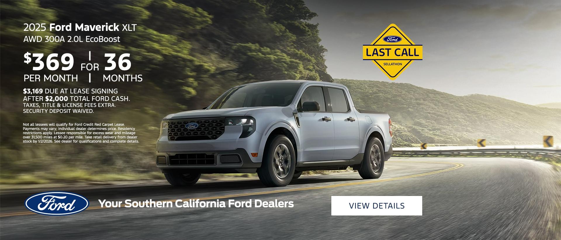 Ford Year End Sales Event | Last Call | 2025 Ford Maverick XLT Lease Offer | Southern California Ford Dealers Ford Year End Sales Event | Last Call | 2025 Ford Maverick XLT Lease Offer | Southern California Ford Dealers