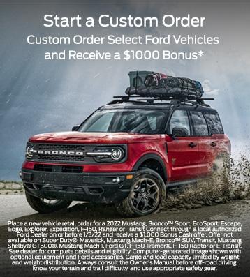 Custom Order Your New Ford from Your Local Southern California Ford Dealer