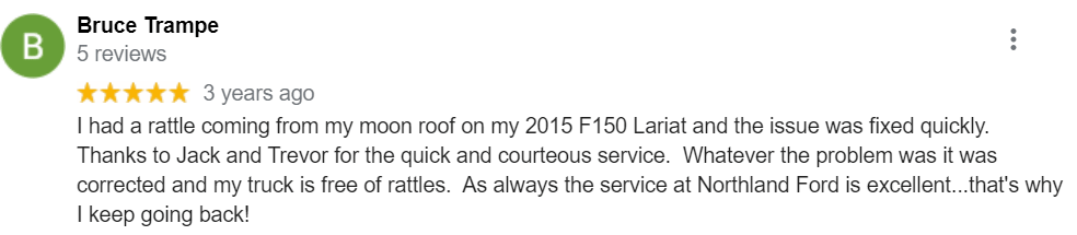 Dealership Review from Bruce | Northland Ford Sales Dealership Review from Bruce | Northland Ford Sales