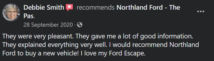 Dealership Review from Debbie | Northland Ford Sales