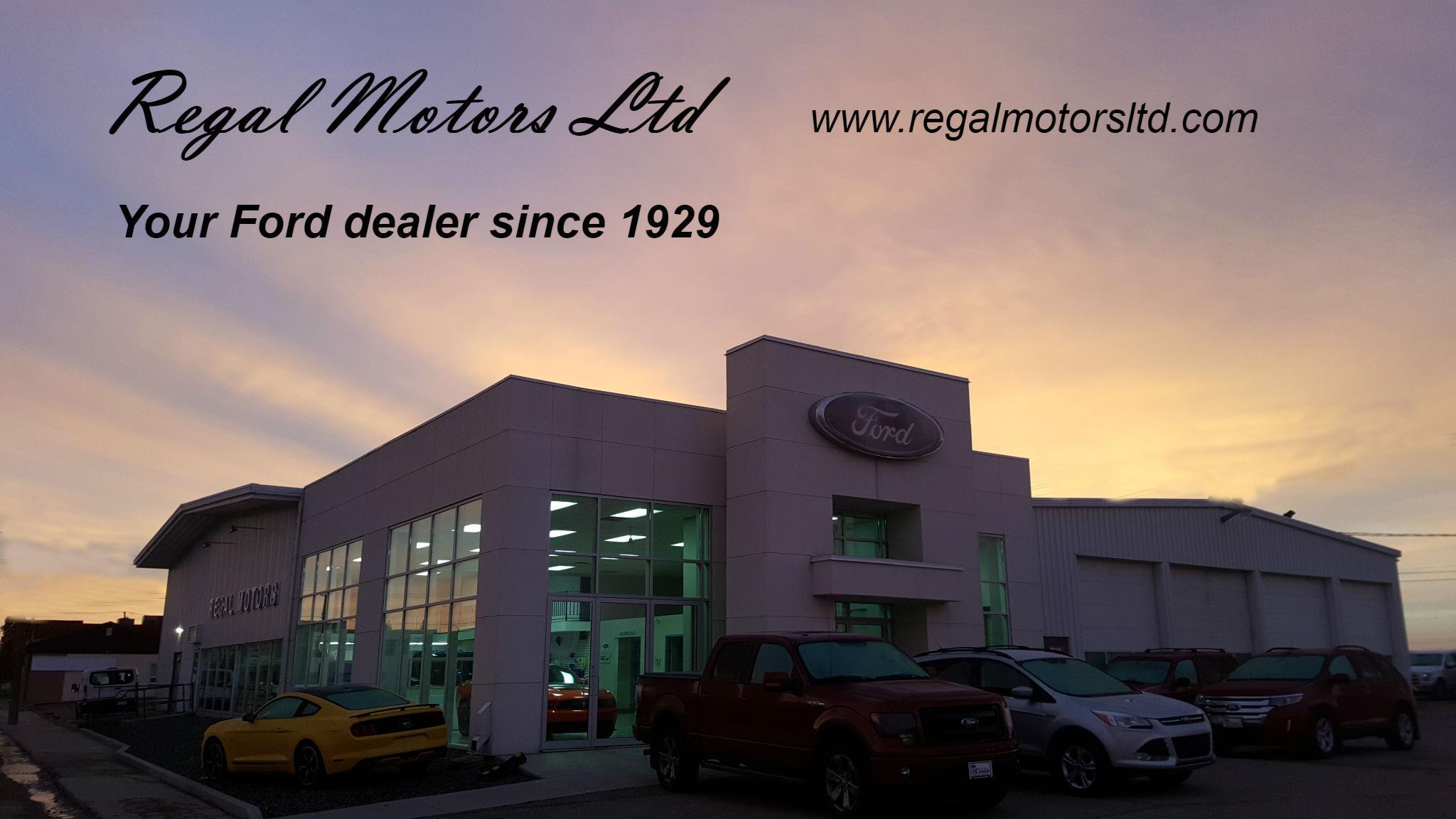 Regal Motors Your West Central Saskatchewan Ford Dealer since 1929 Regal Motors Your West Central Saskatchewan Ford Dealer since 1929