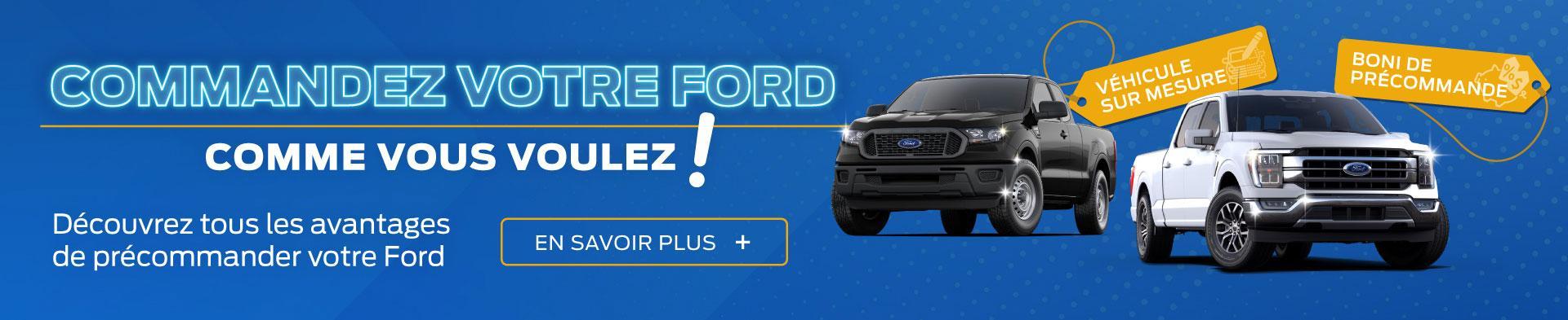 Commandez votre Ford