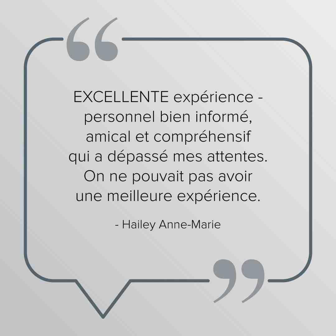 Commentaire client Commentaire client