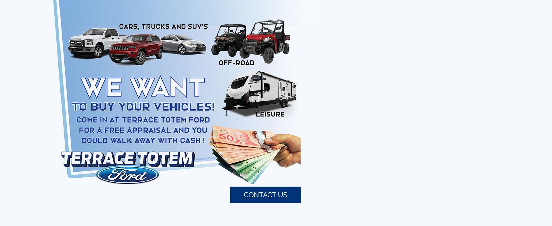 We will buy your vehicle