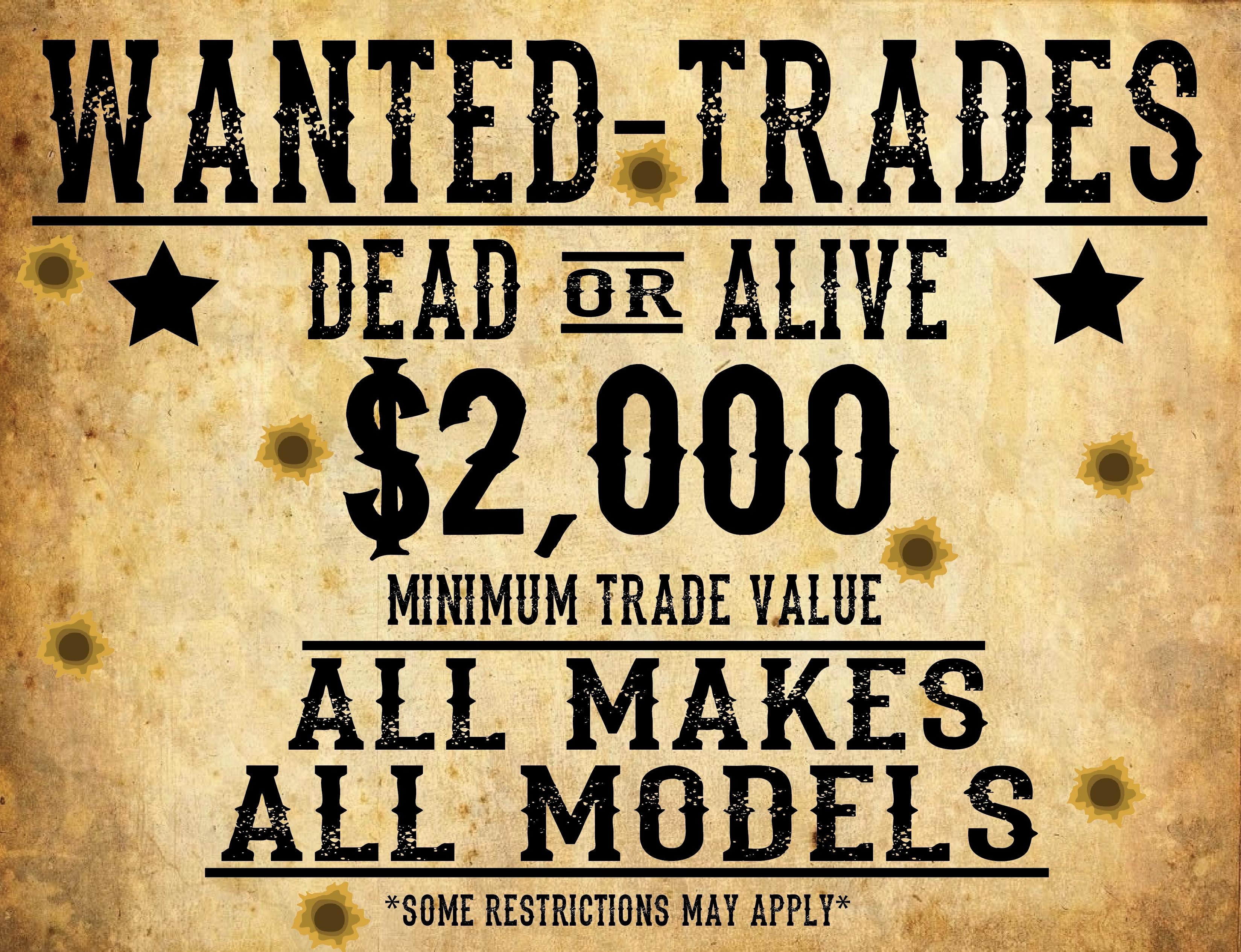 Wanted Used Trades Banner Wanted Used Trades Banner