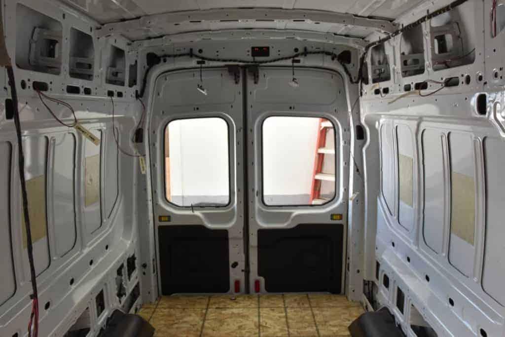 Inside Van Ford Transit