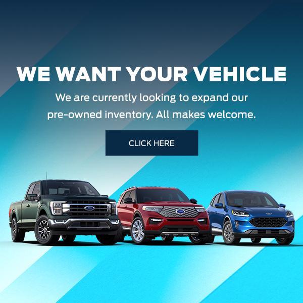 We Want Your Vehicle