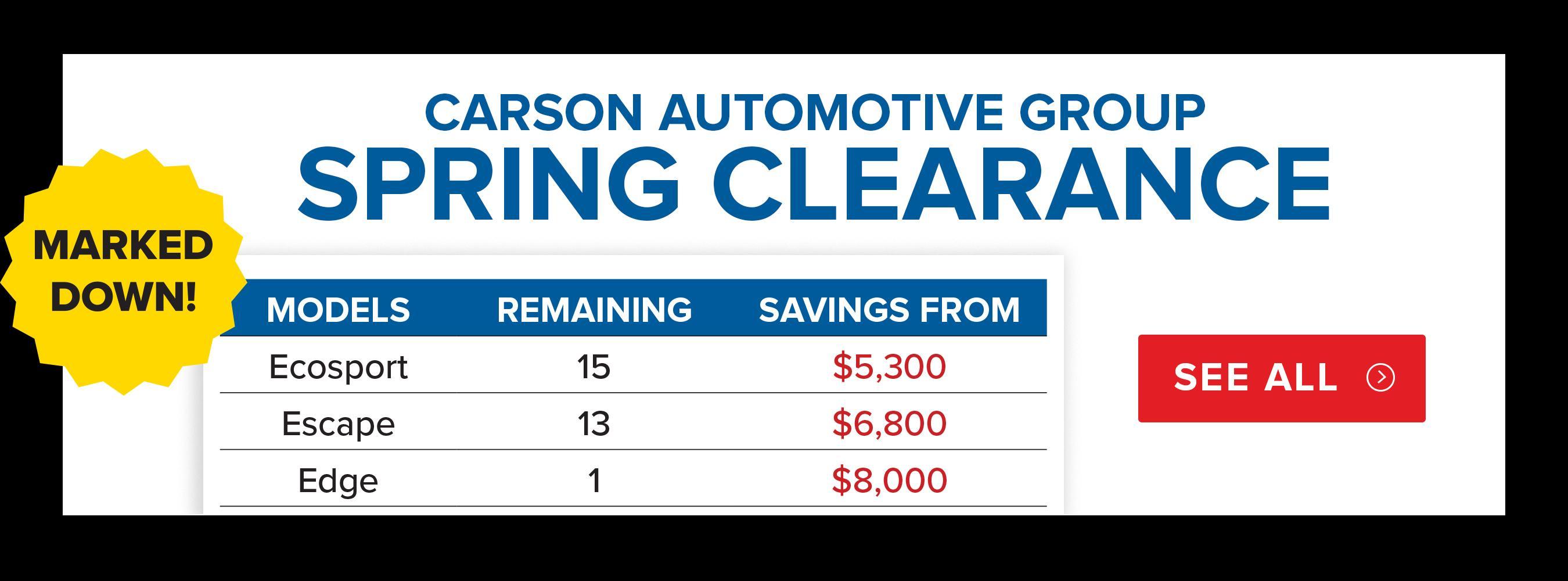 Spring Clearance Spring Clearance