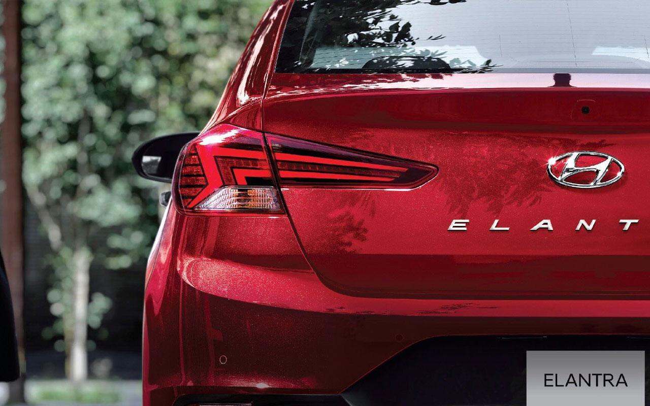 New 2020 Red Hyundai Elantra rear lights New 2020 Red Hyundai Elantra rear lights