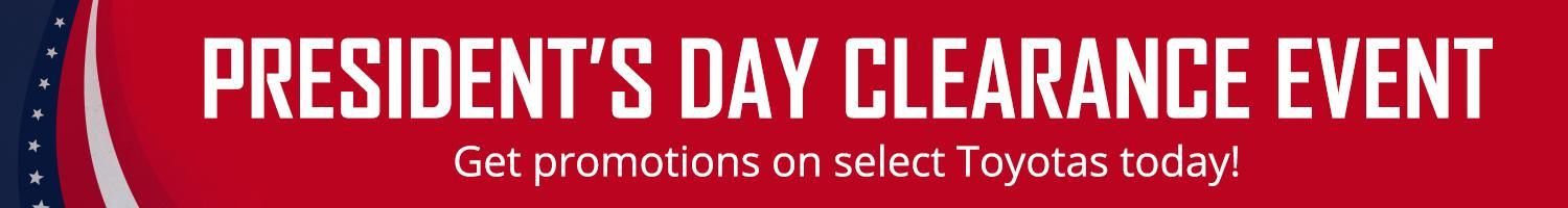 President's Day Clearance Event President's Day Clearance Event