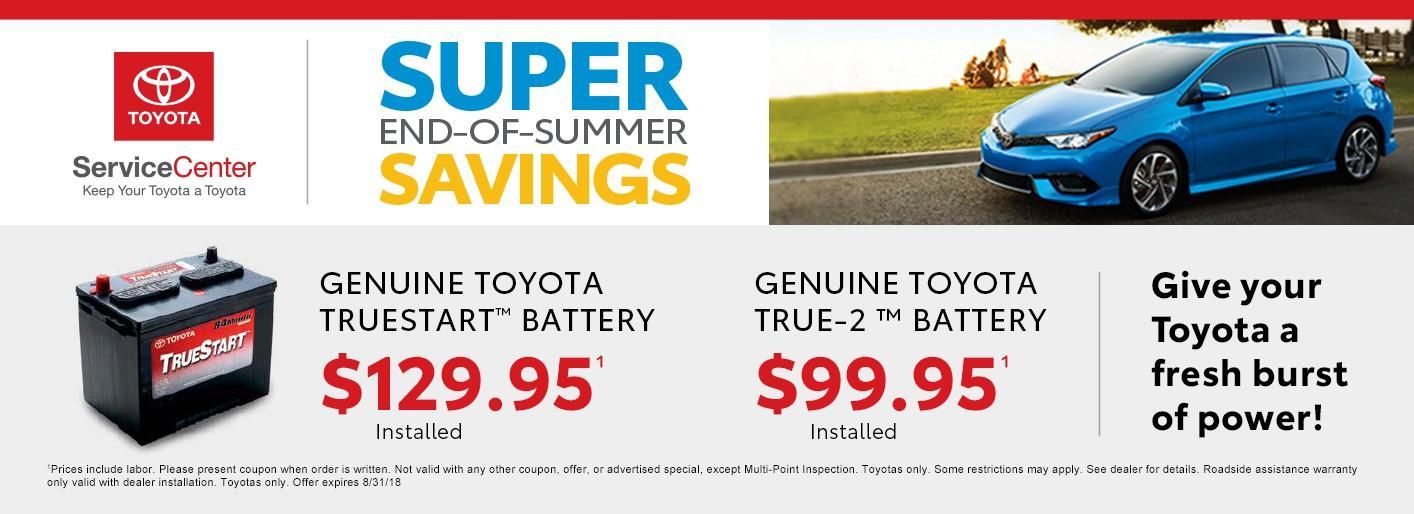 Genuine Toyota TrueStart Battery Special Genuine Toyota TrueStart Battery Special