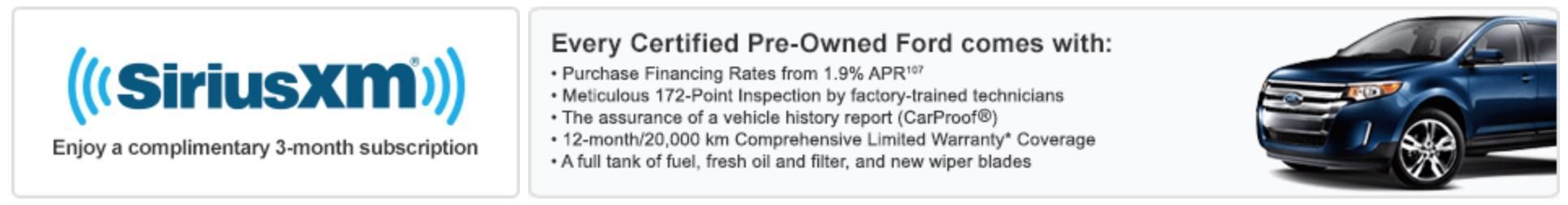 Ford Benefits of Certified Pre-Owned image Ford Benefits of Certified Pre-Owned image