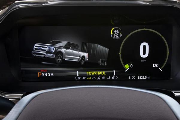 2022 Ford F-150 instrument cluster showing Selectable Drive Modes