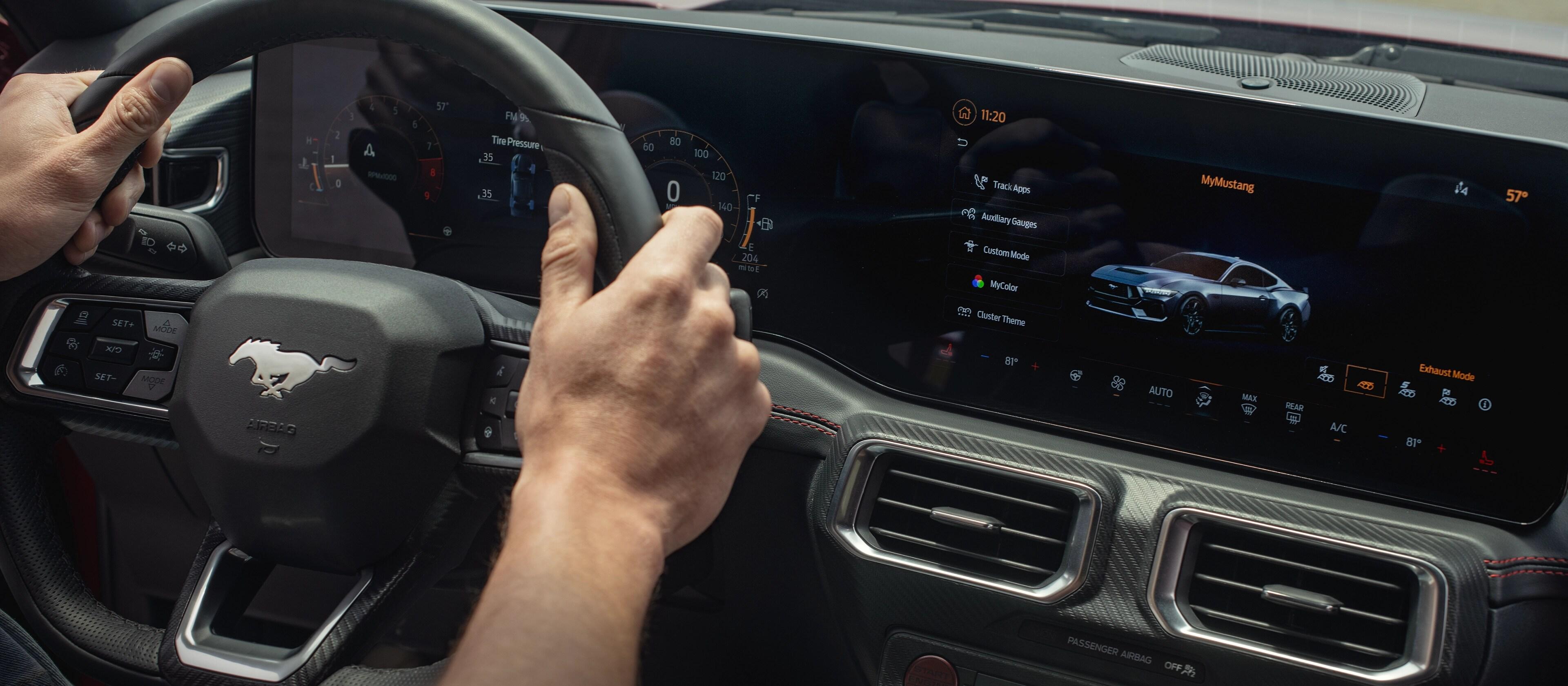 2025 Ford Mustang Driver-Centric Dual Display