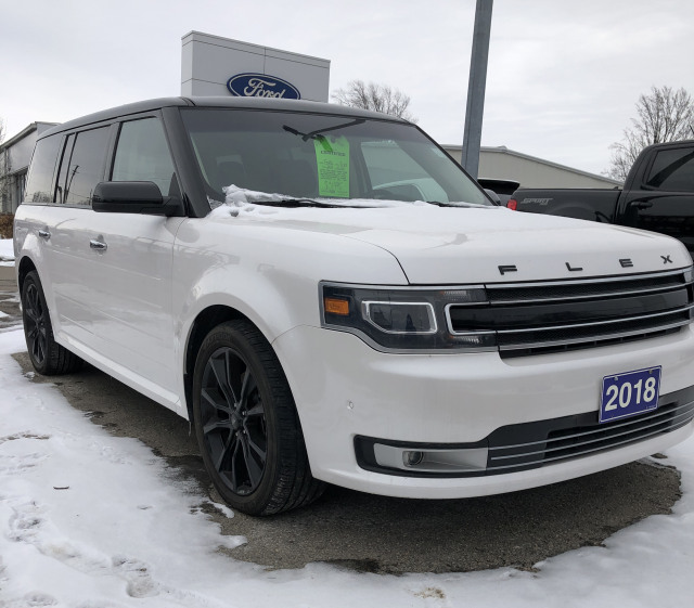 2018 Ford Flex Limited White, 3.5L V6 24V GDI DOHC Twin 2018 Ford Flex Limited White, 3.5L V6 24V GDI DOHC Twin