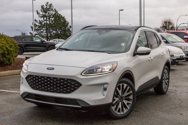 2020 Ford Escape Hybrid Titanium Star White, 2.5L iVCT Atkinson Cycle I
