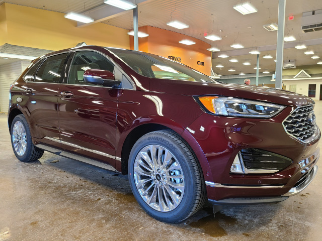 2020 Ford Edge Titanium Burgundy Velvet, Twin-Scroll 2.0L EcoBoost