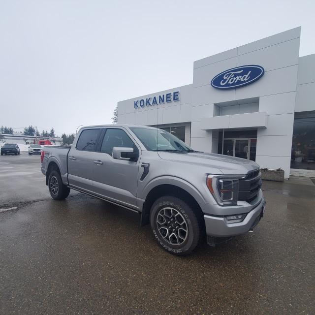 2021 Ford F-150 LARIAT Iconic Silver, 5.0L V8 with Auto Start-Stop  Technology and Flex-Fuel Capability | Kokanee Ford Sales