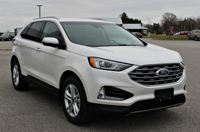 2019 Ford Edge SEL White Platinum, Twin-Scroll 2.0-L EcoBoost® Engine ...