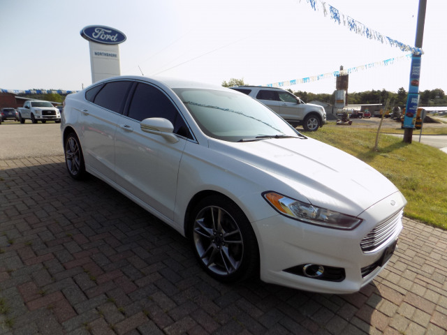 2014 Ford Fusion Titanium White, 2.0L I4 16V GDI DOHC Turbo | North ...