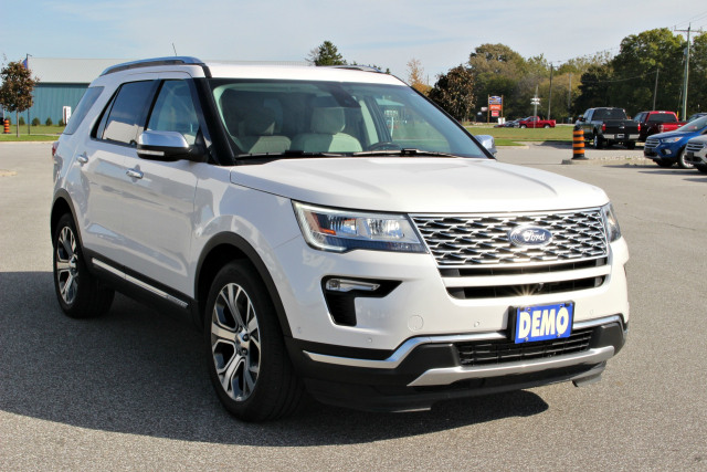 2018 Ford Explorer Platinum White Platinum, 3.5L EcoBoost® V6 Engine ...